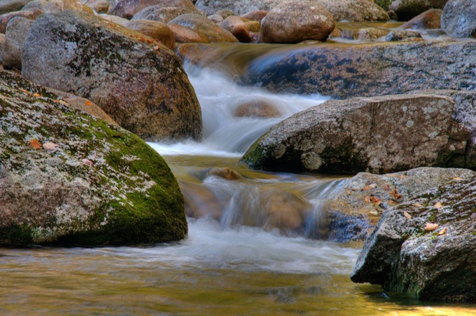 Rocks in the morning sun