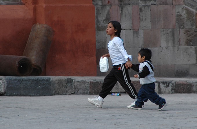 San Miguel-childhood