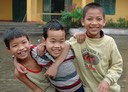 Vietnam-Three boys at school