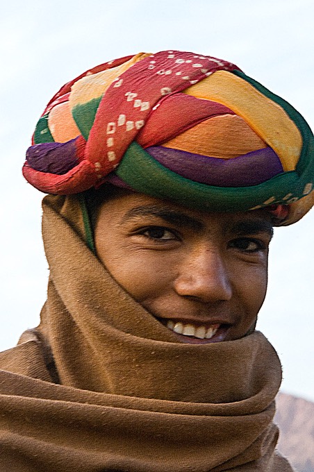 Young village worker